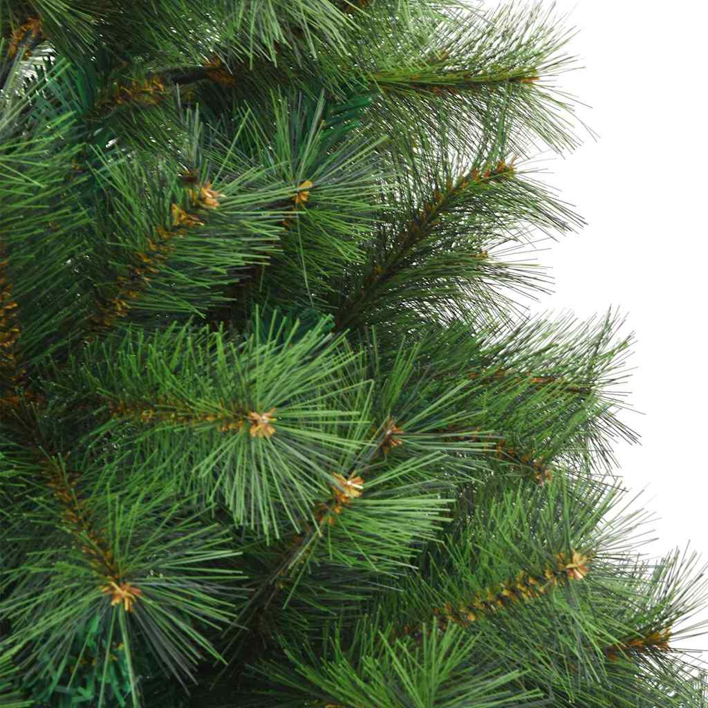 Kunstigt juletræ med 150 LED'er Grøn 150 cm PE og PVC