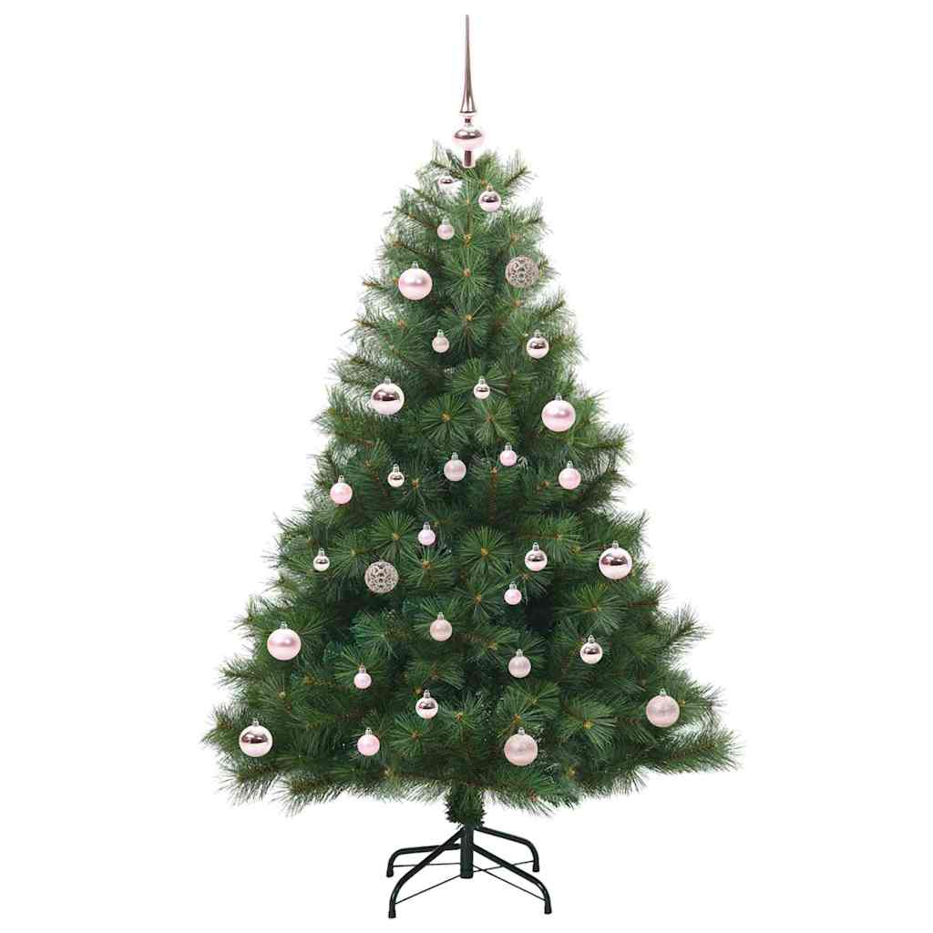 Kunstigt juletræ med 150 LED'er Grøn 150 cm PE og PVC