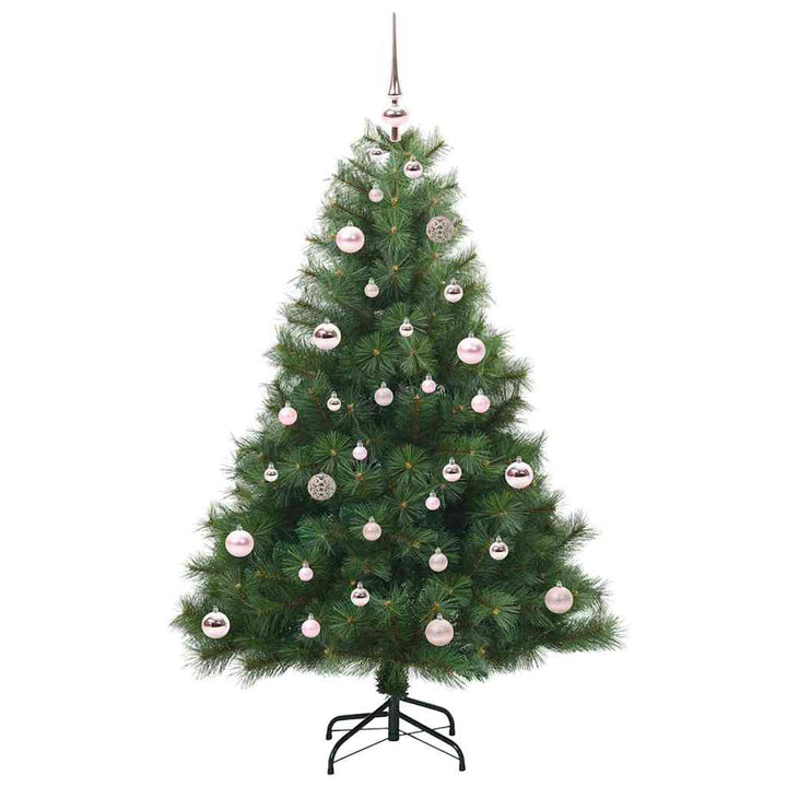 Kunstigt juletræ med 150 LED'er Grøn 150 cm PE og PVC