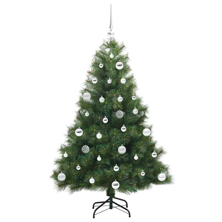 Kunstigt juletræ med 150 LED'er Grøn 150 cm PE og PVC