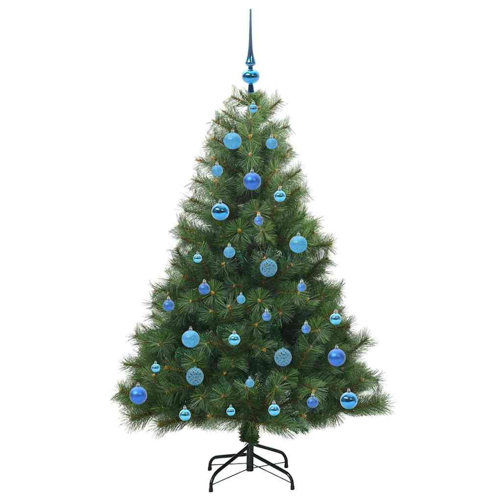 Kunstigt juletræ med 150 LED'er Grøn 150 cm PE og PVC