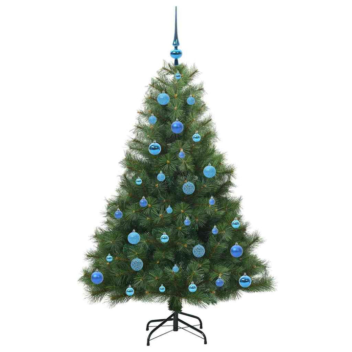 Kunstigt juletræ med 150 LED'er Grøn 150 cm PE og PVC