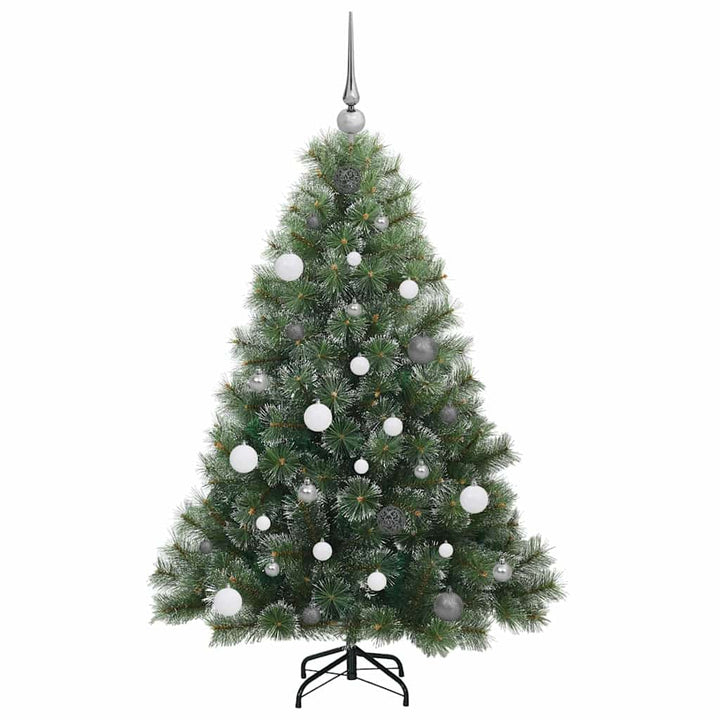 Kunstigt juletræ med 150 LED'er Grøn 150 cm PE og PVC