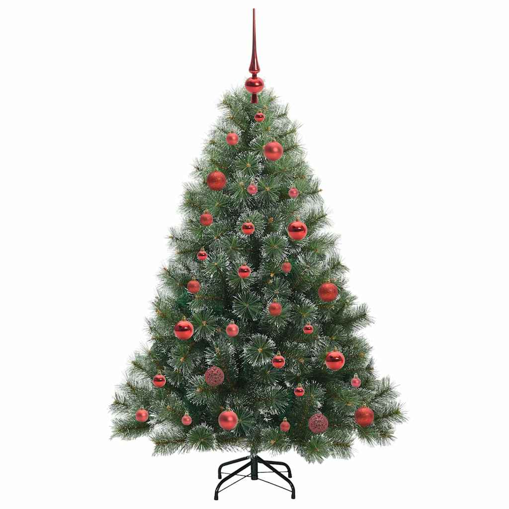 Kunstigt juletræ med 150 LED'er Grøn 150 cm PE og PVC