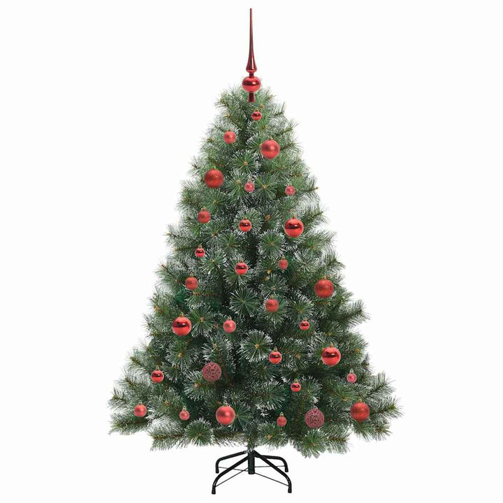 Kunstigt juletræ med 150 LED'er Grøn 150 cm PE og PVC
