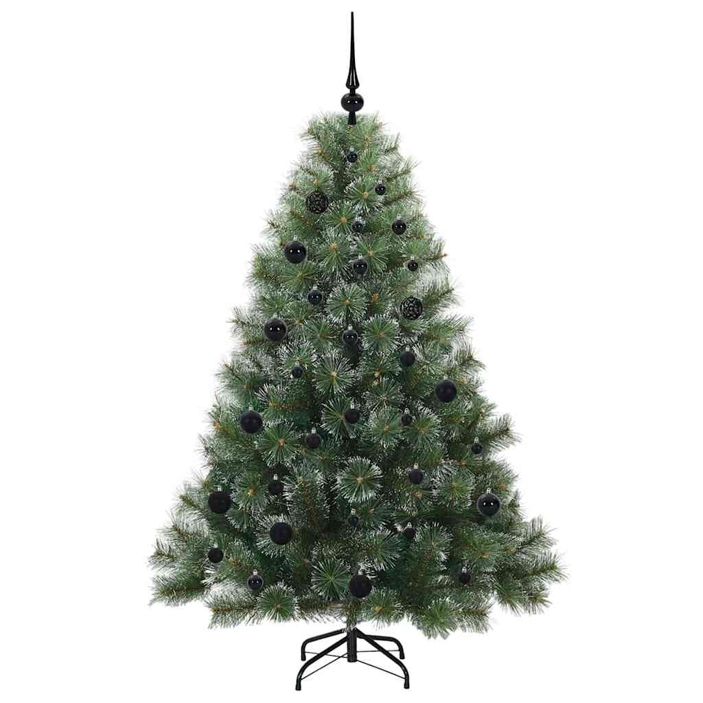 Kunstigt juletræ med 150 LED'er Grøn 150 cm PE og PVC