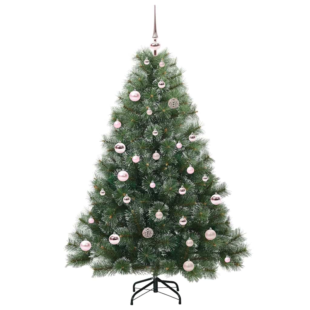 Kunstigt juletræ med 150 LED'er Grøn 150 cm PE og PVC
