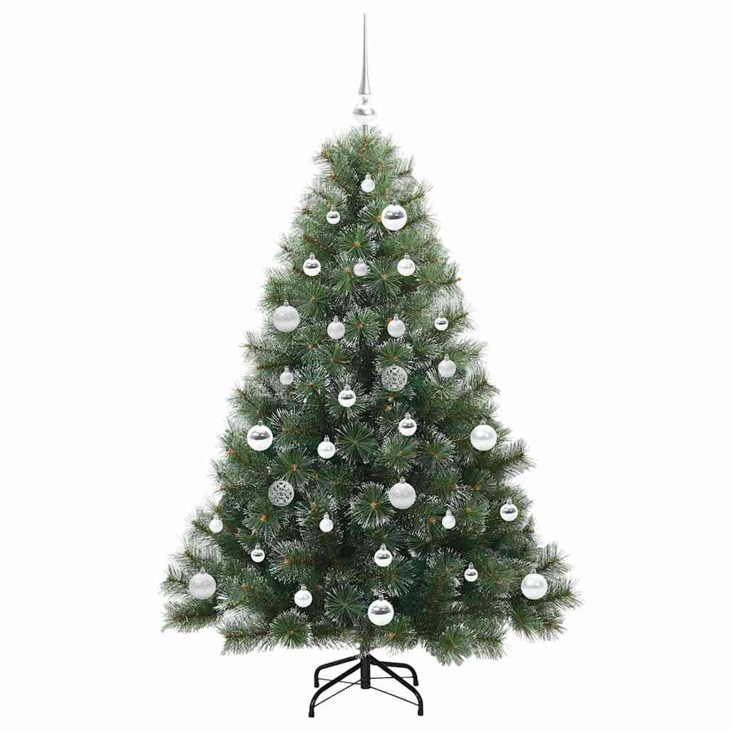 Kunstigt juletræ med 150 LED'er Grøn 150 cm PE og PVC