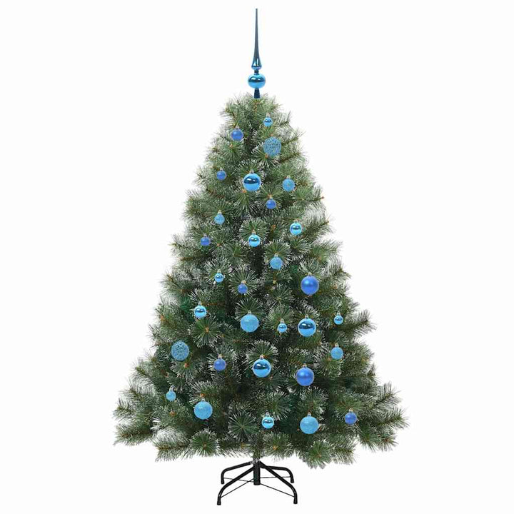 Kunstigt juletræ med 150 LED'er Grøn 150 cm PE og PVC