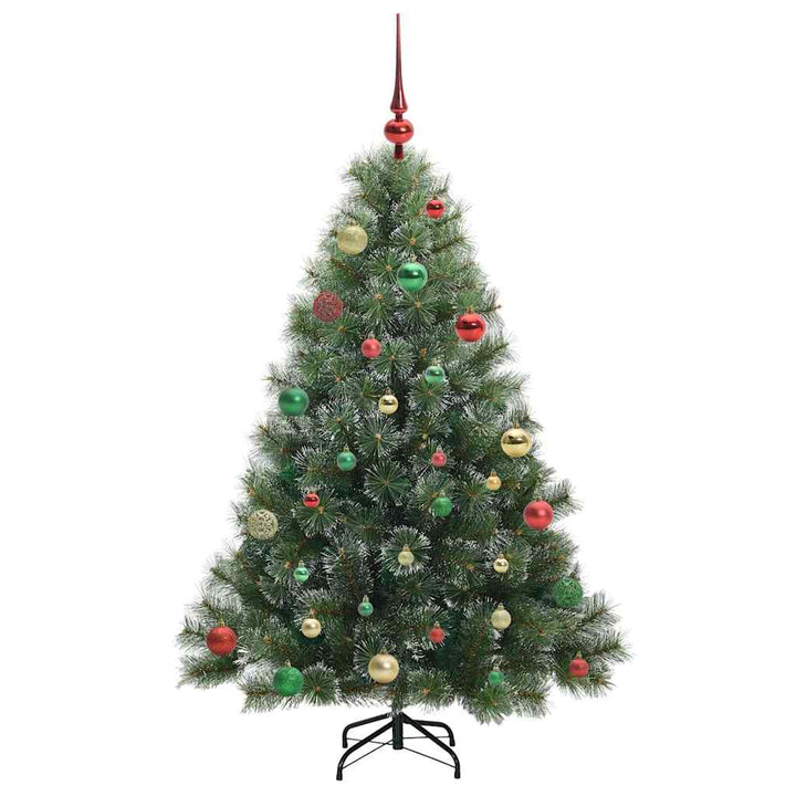 Kunstigt juletræ med 150 LED'er Grøn 150 cm PE og PVC