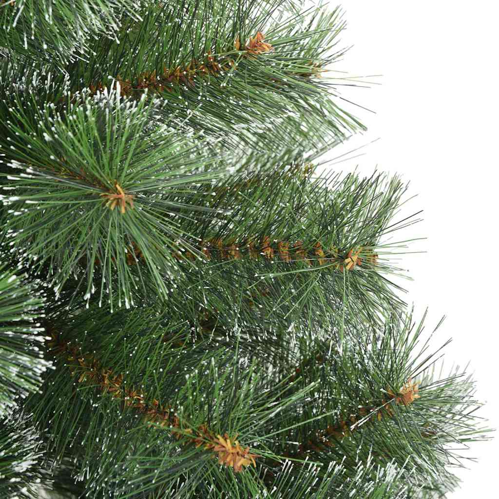 Kunstigt juletræ med 300 LED'er Grøn 210 cm PE og PVC