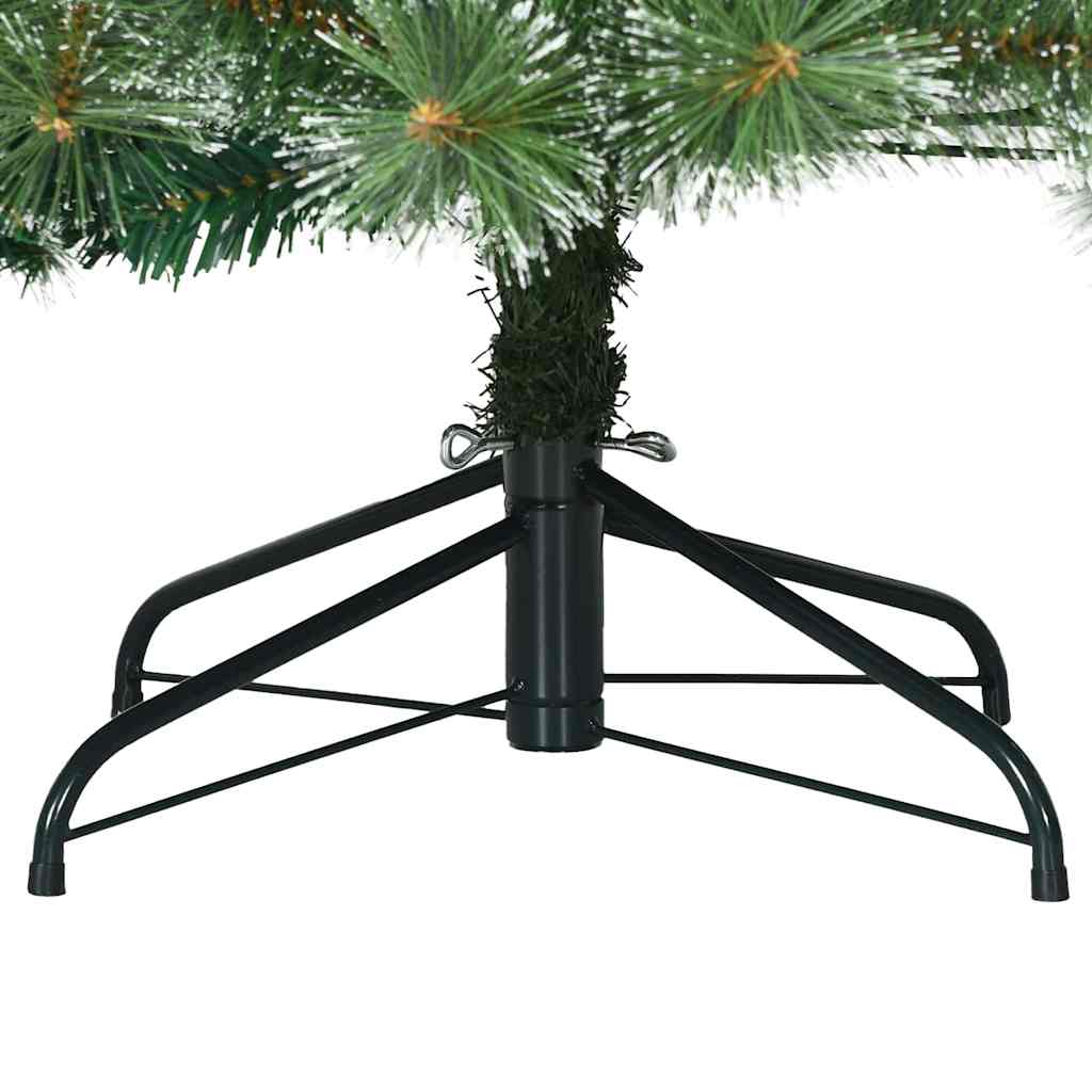 Kunstigt juletræ med 300 LED'er Grøn 210 cm PE og PVC