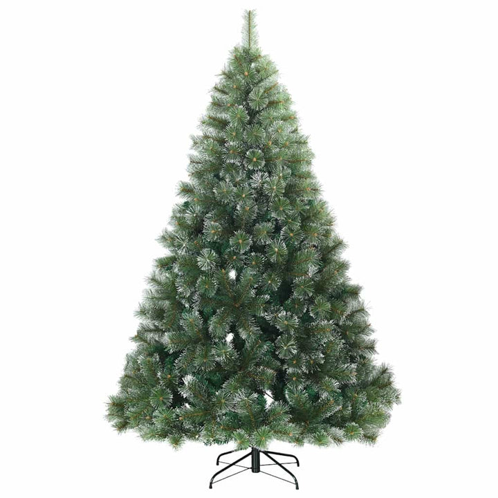 Kunstigt juletræ med 300 LED'er Grøn 240 cm PE og PVC