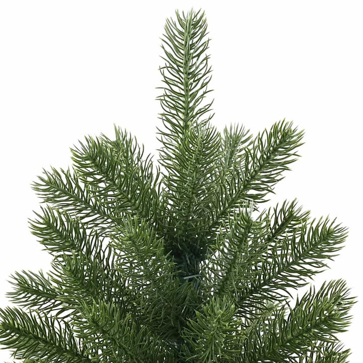 Kunstigt juletræ med stativ Grøn 240 cm PVC, PE og stål