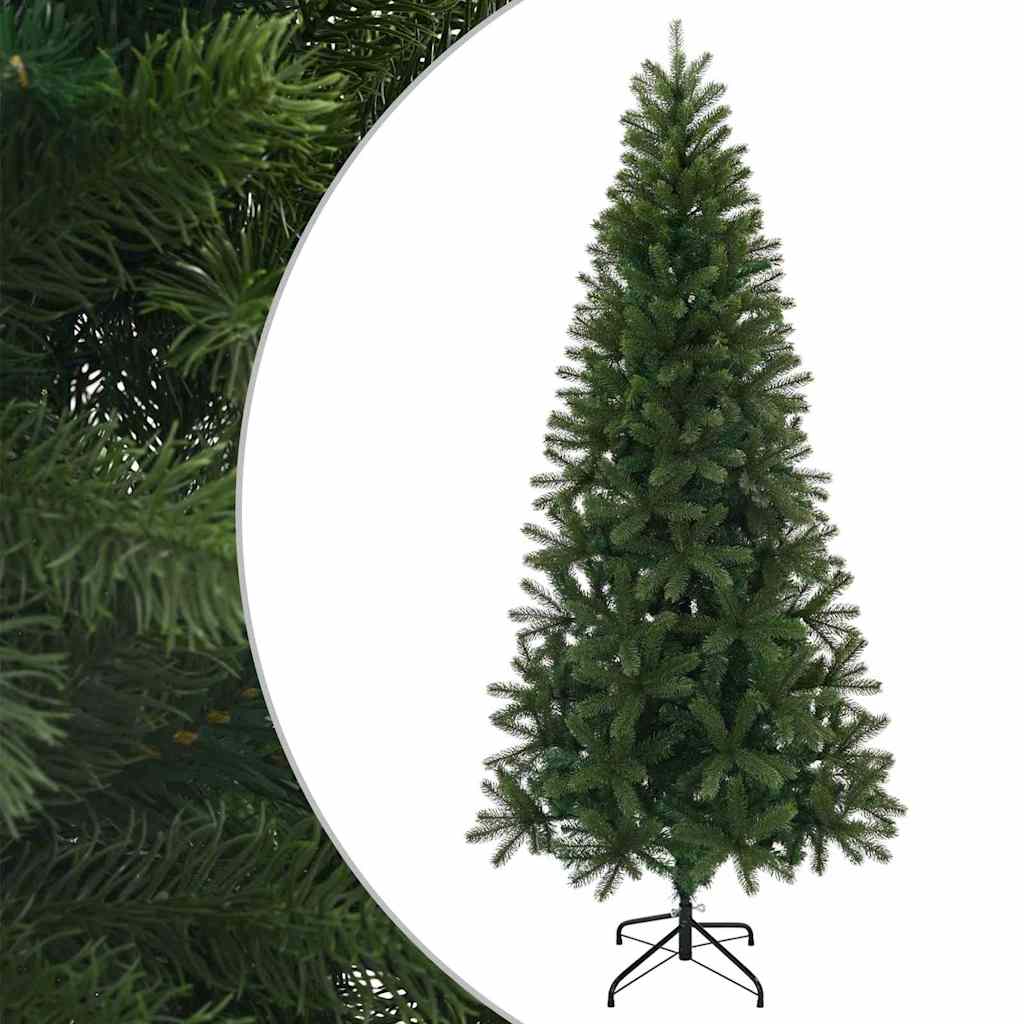 Kunstigt juletræ med stativ Grøn 240 cm PVC, PE og stål