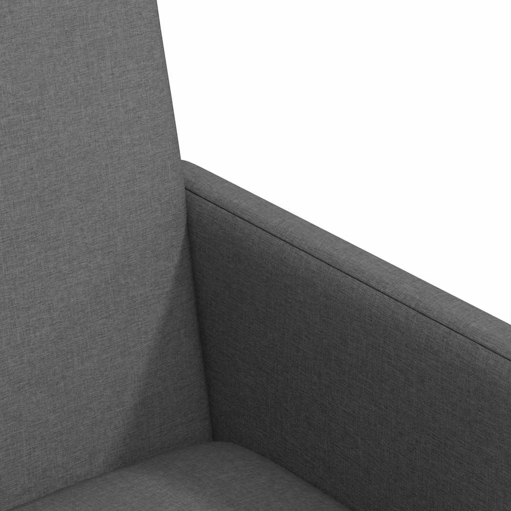 Spisestole med hjul 2 pcs Mørkegrå 57 x 66 x 94 cm Stof