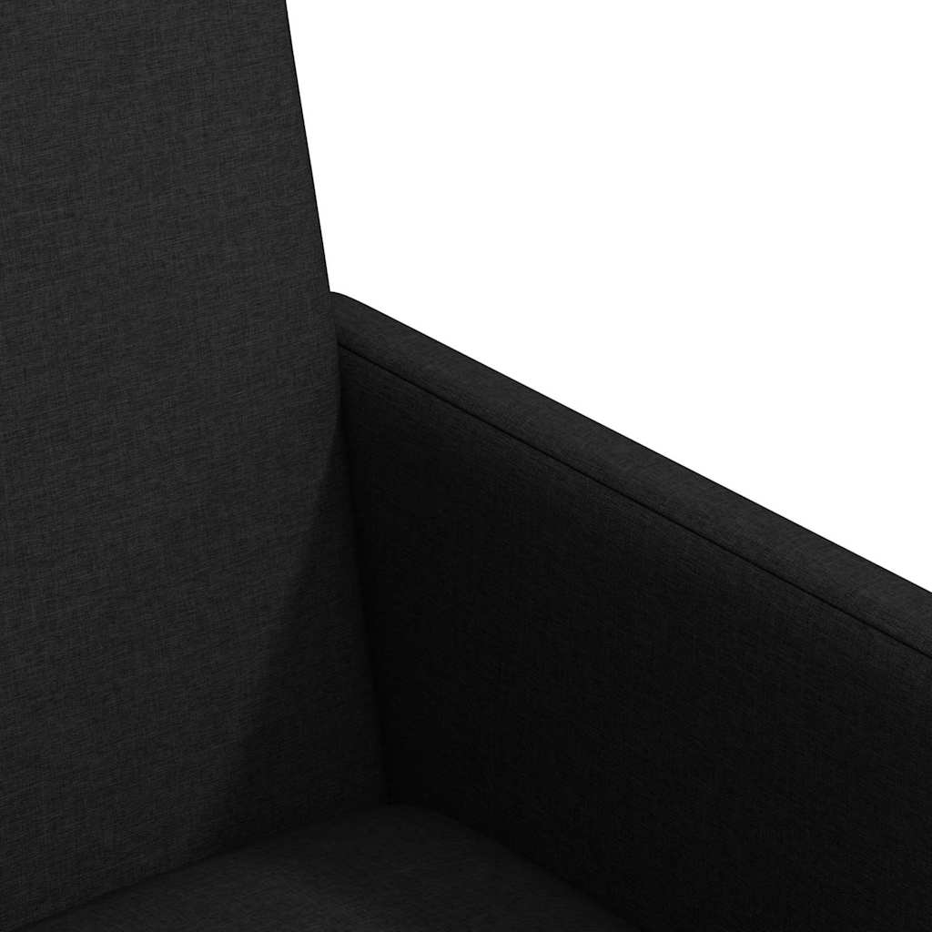 Spisestole med hjul 2 pcs Sort 57 x 66 x 94 cm Stof
