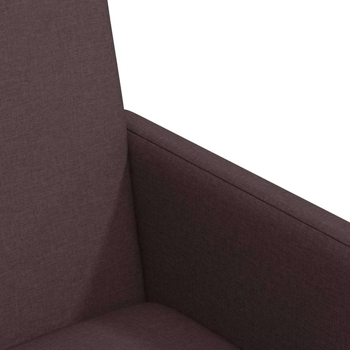 Spisestole med hjul 2 pcs Mørkebrun 57 x 66 x 94 cm Stof