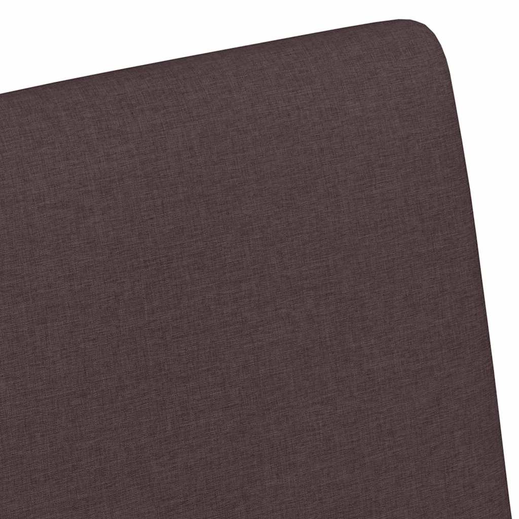 Spisestole med hjul 2 pcs Mørkebrun 57 x 66 x 94 cm Stof