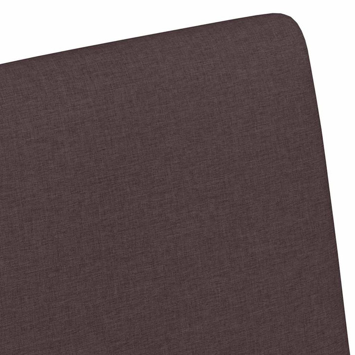 Spisestole med hjul 2 pcs Mørkebrun 57 x 66 x 94 cm Stof
