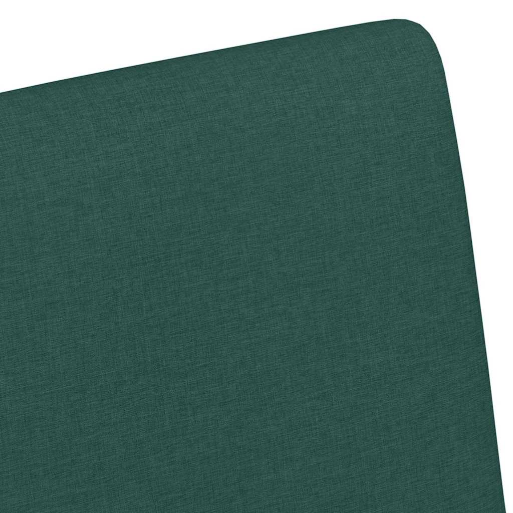 Spisestole med hjul 2 pcs Mørkegrøn 57 x 66 x 94 cm Stof