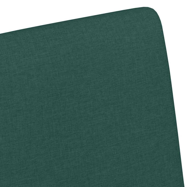 Spisestole med hjul 2 pcs Mørkegrøn 57 x 66 x 94 cm Stof
