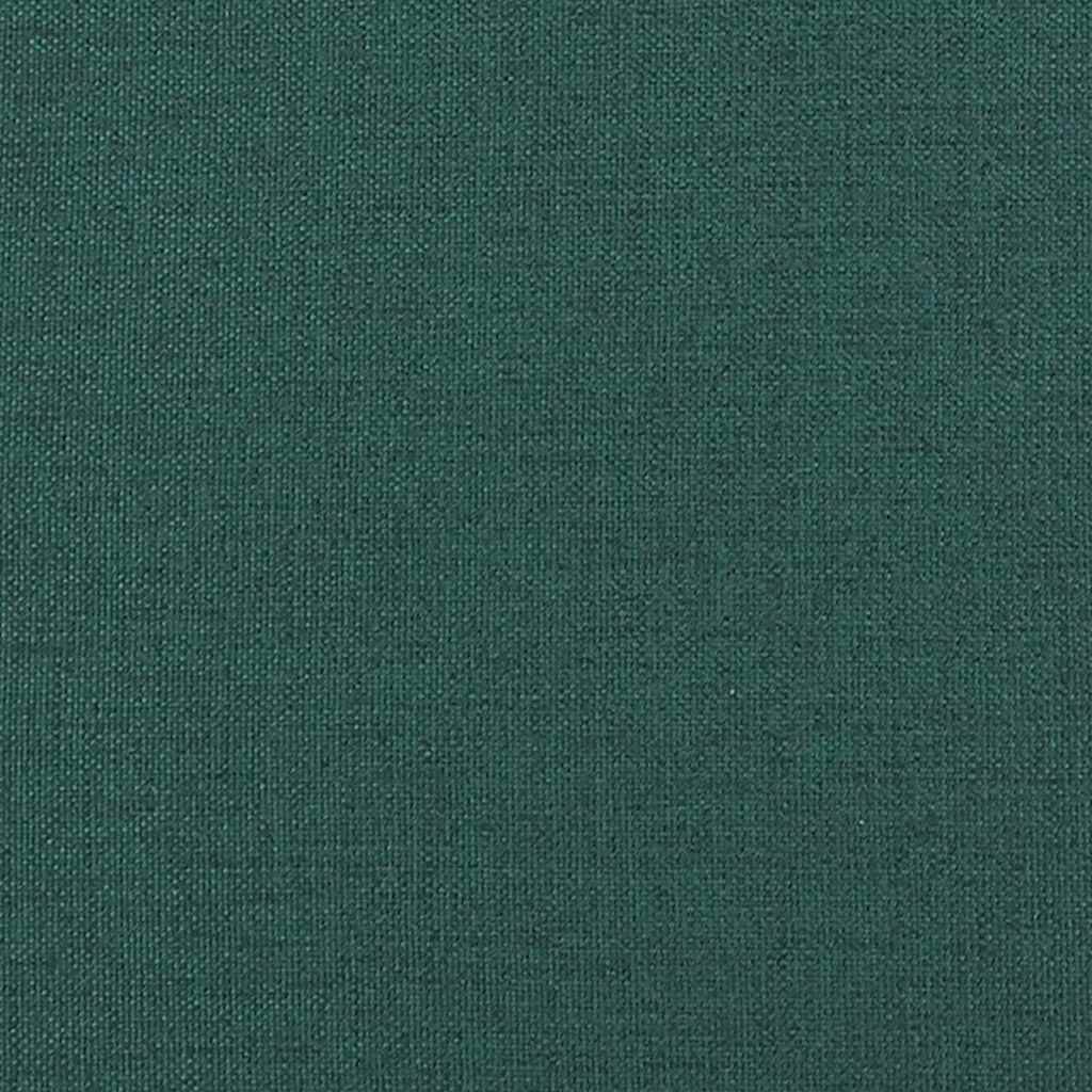 Spisestole med hjul 2 pcs Mørkegrøn 57 x 66 x 94 cm Stof