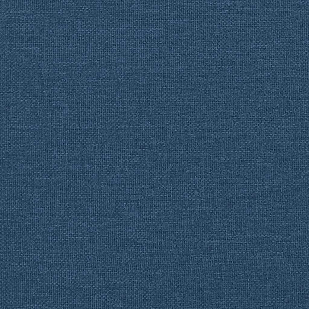 Spisestole med hjul 2 pcs Blå 57 x 66 x 94 cm Stof