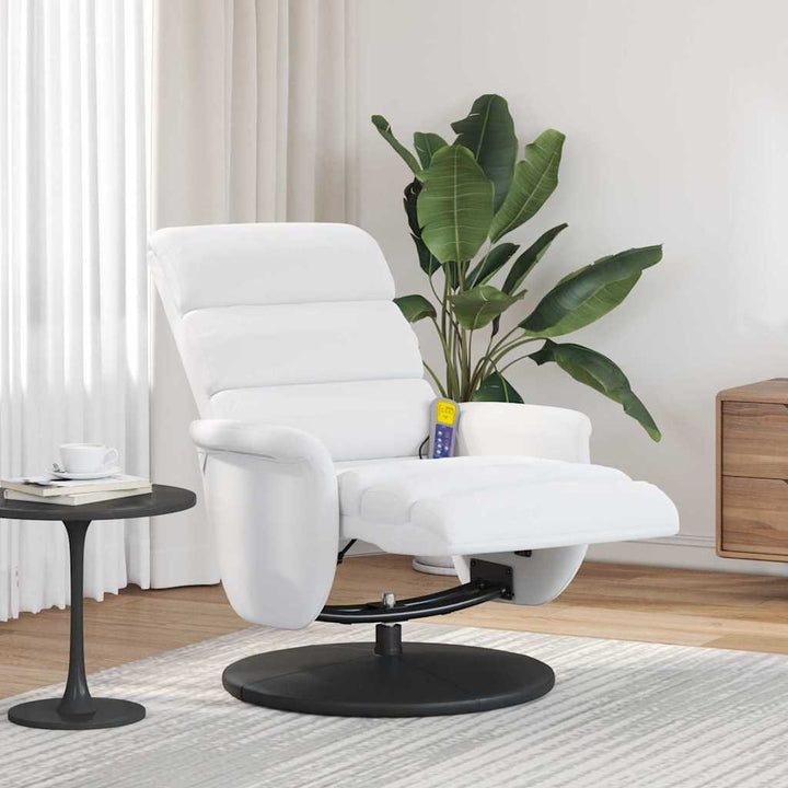 Massage Lænestol Hvid 71 x 98 x 106 cm Kunstlæder