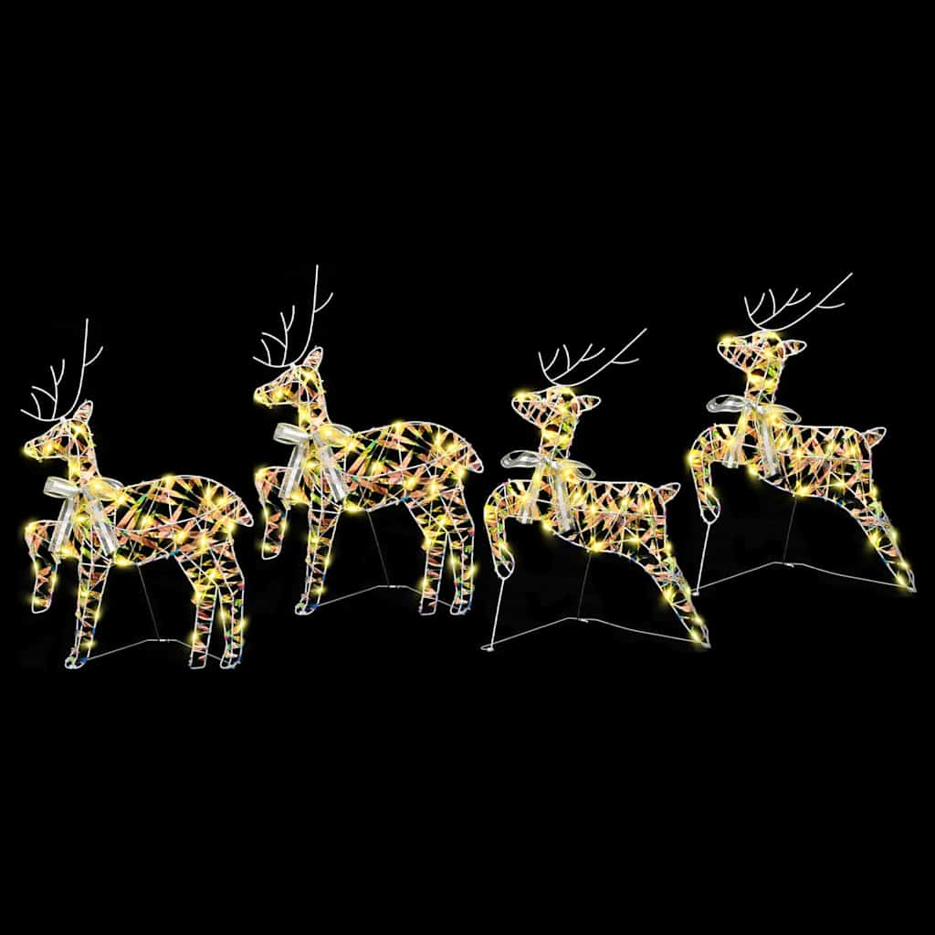 LED Rendyr med 80 LED'er 4 pcs Multifarvet PET
