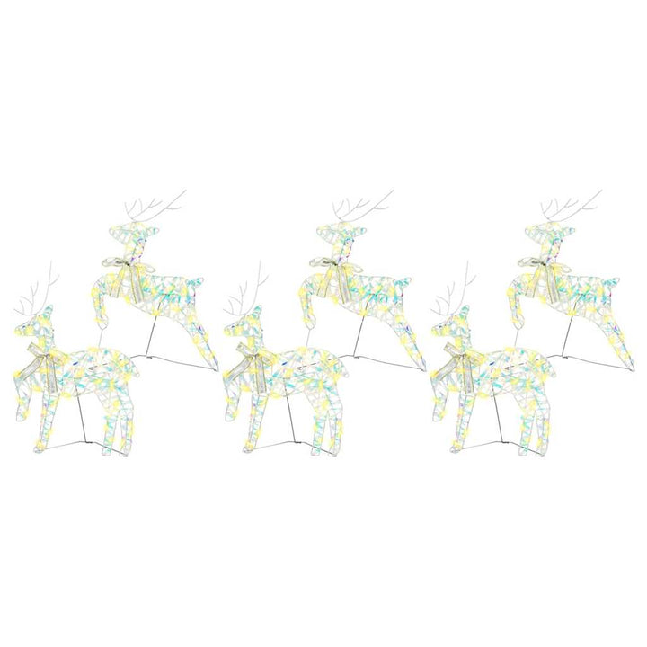 LED Rendyr med 180 LED'er 6 pcs Multifarvet PET