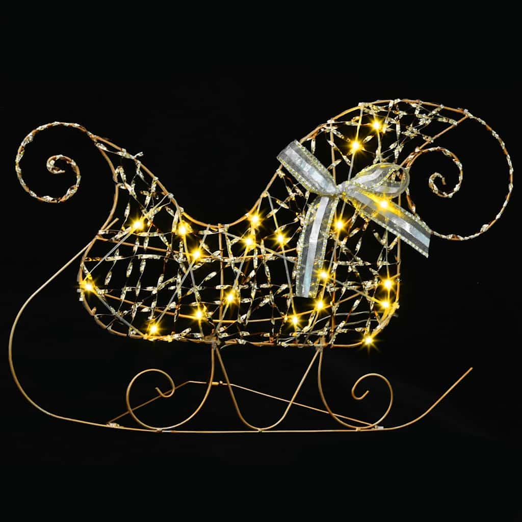 LED Rendyr med 40 LED'er 5 pcs Guld PET