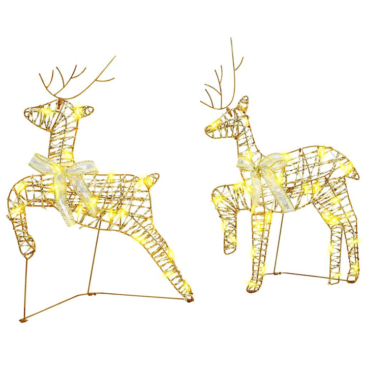 LED Rendyr med 40 LED'er 5 pcs Guld PET