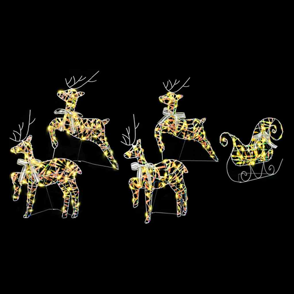 LED Rendyr med 40 LED'er 5 pcs Multifarvet PET