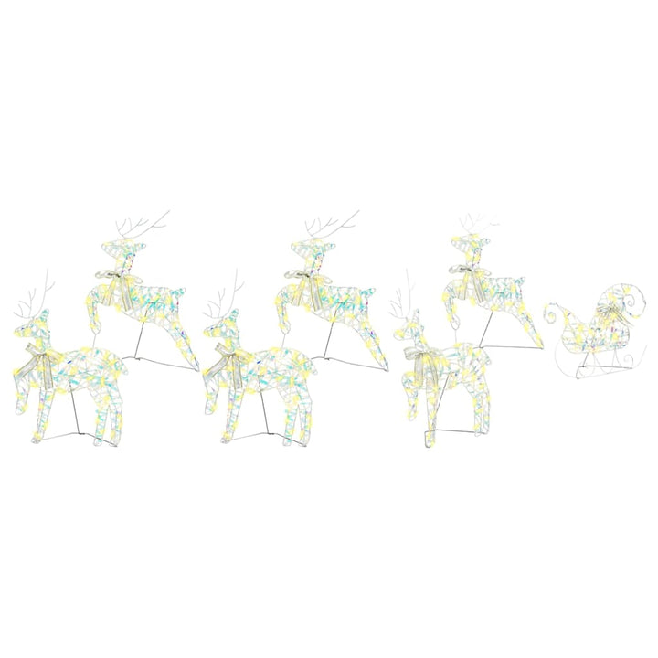 LED Rendyr med 40 LED'er 7 pcs Multifarvet PET