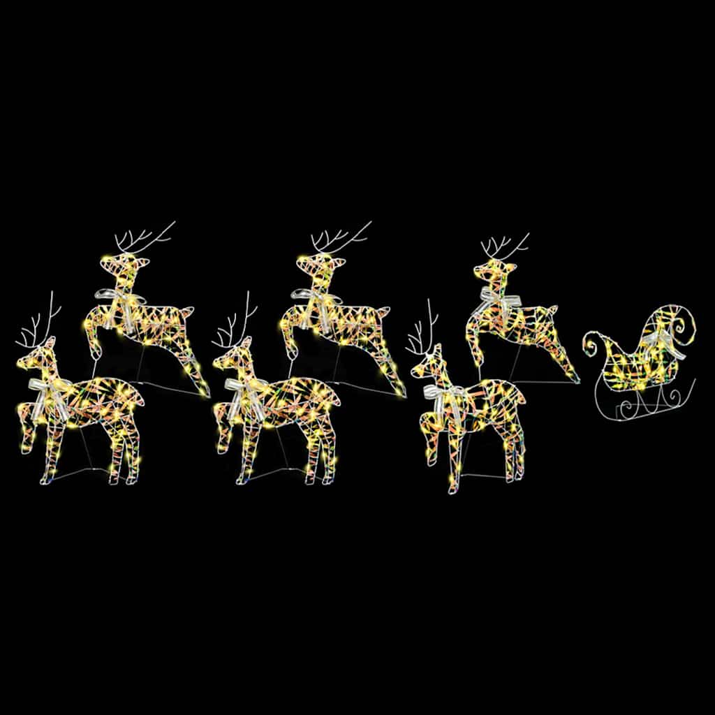 LED Rendyr med 40 LED'er 7 pcs Multifarvet PET