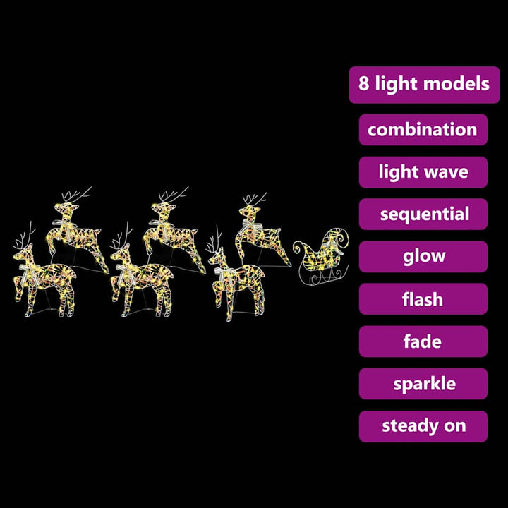 LED Rendyr med 40 LED'er 7 pcs Multifarvet PET