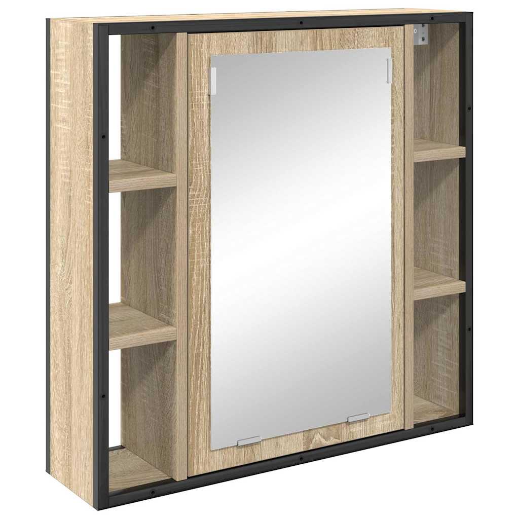 Badeværelsesmøbel sæt Andet 4 pcs Sonoma-eg 33 x 33 x 185.5 cm