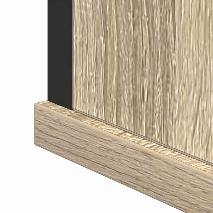 Badeværelsesmøbel sæt 3 pcs Sonoma-eg 33 x 33 x 185.5 cm