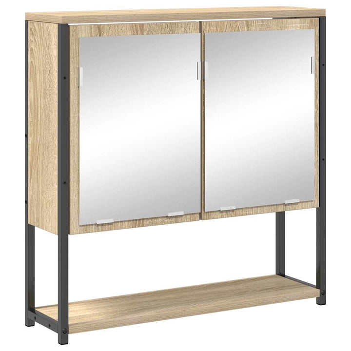 Badeværelsesmøbel sæt Andet 3 pcs Sonoma-eg 33 x 33 x 185.5 cm