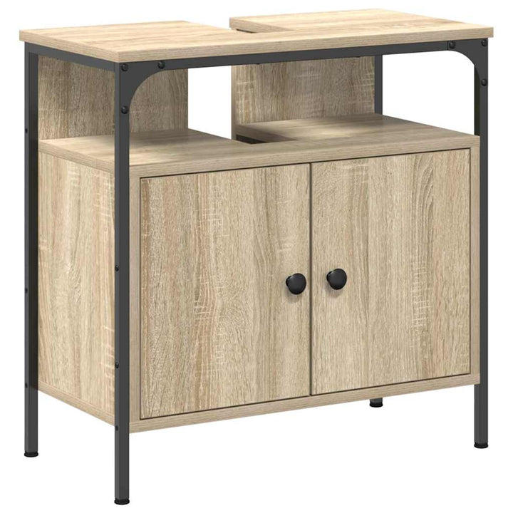 Badeværelsesmøbel sæt Andet 3 pcs Sonoma-eg 33 x 33 x 185.5 cm