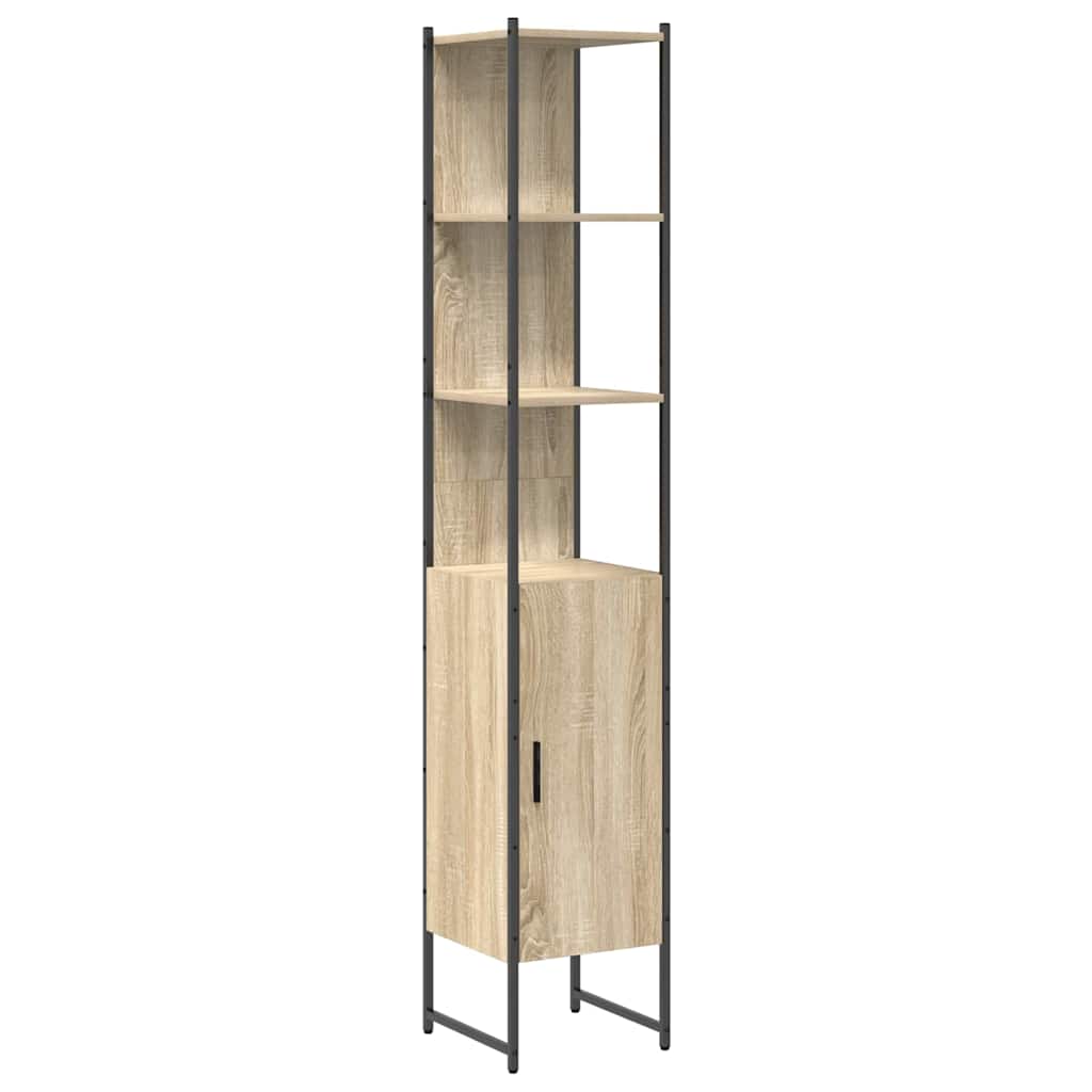 Badeværelsesmøbel sæt Andet 3 pcs Sonoma-eg 33 x 33 x 185.5 cm