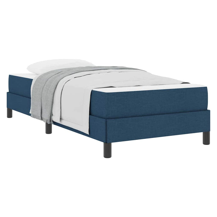 Box spring seng med madras Blå 100 x 200 cm Stof