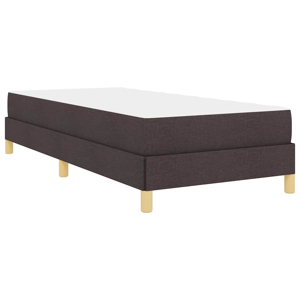 Box spring seng Brun 80 x 200 cm Stof og konstrueret træ