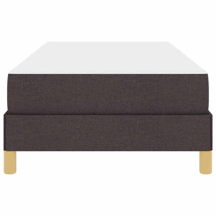 Box spring seng Brun 80 x 200 cm Stof og konstrueret træ