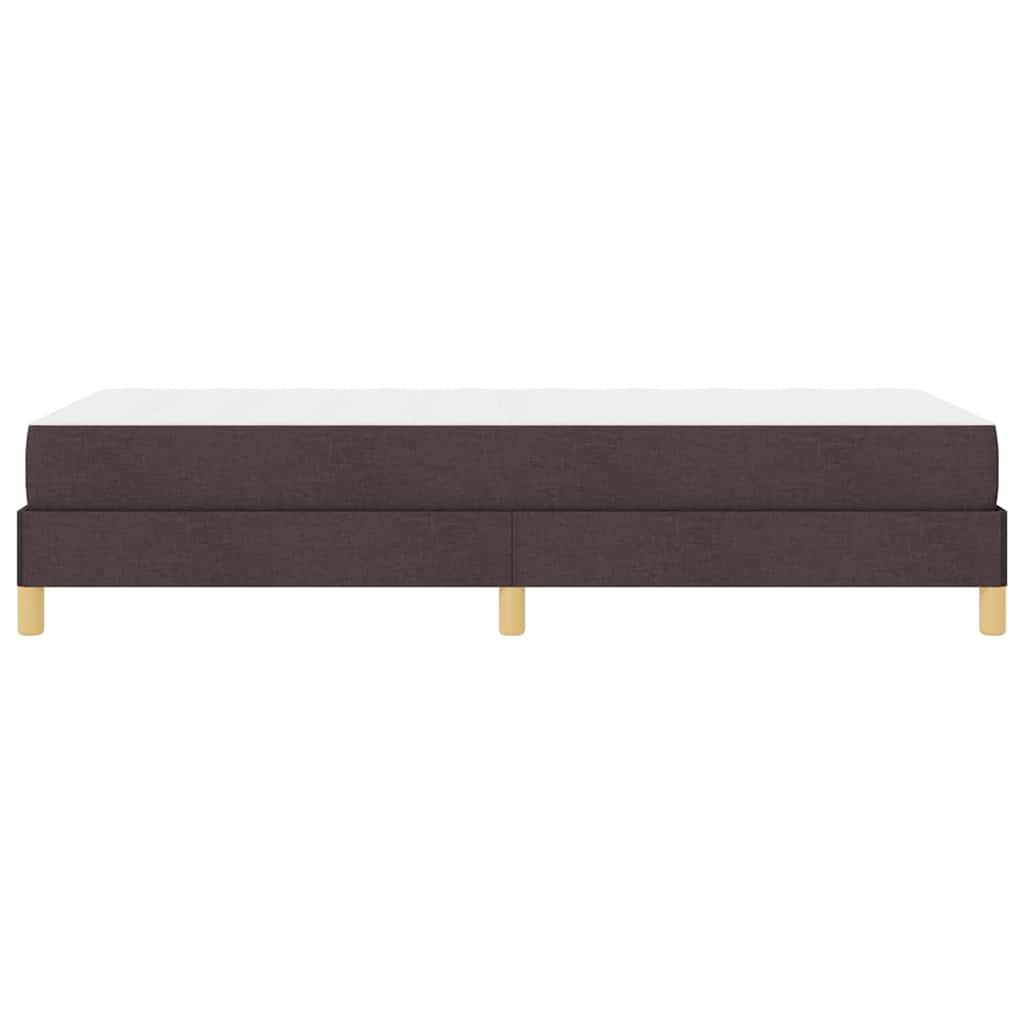 Box spring seng Brun 80 x 200 cm Stof og konstrueret træ