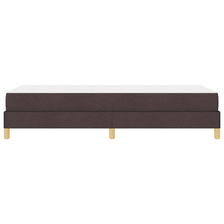 Box spring seng Brun 80 x 200 cm Stof og konstrueret træ