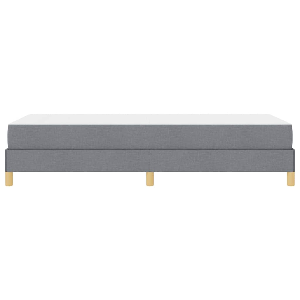Box spring seng Lysegrå og Brun 90 x 200 cm