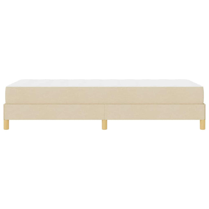 Box spring seng Creme og Brun 100 x 200 cm