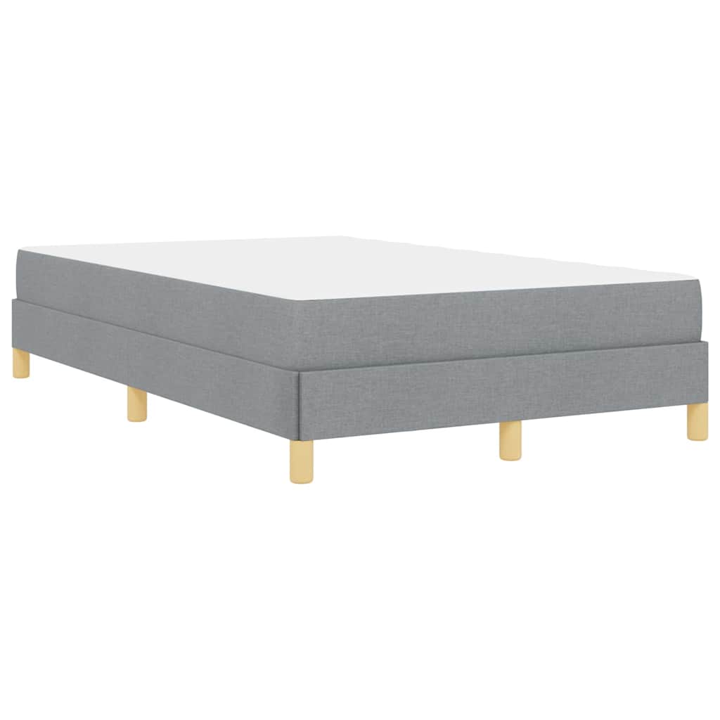 Box spring seng Lysegrå og Brun 120 x 190 cm